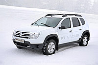 Защита порогов "Чистые штаны" (ABS) Renault DUSTER с 2012