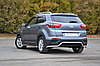 Защита порогов вогнутая 63 мм (НПС) Hyundai CRETA c 2016, фото 2