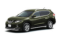 Защита порогов вогнутая 63 мм (НПС) Nissan X-TRAIL с 2015