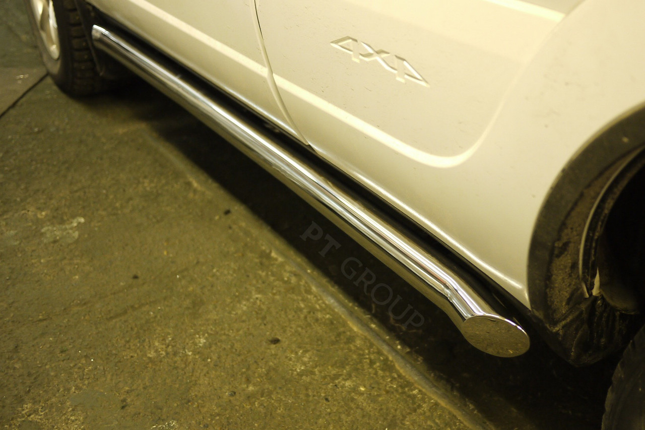 Защита порогов вогнутая 63мм (НПС) Chevrolet NIVA с 2009 - фото 6 - id-p106430740