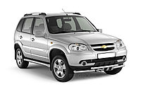 Защита порогов вогнутая 76 мм (НПС) Chevrolet NIVA с 2009