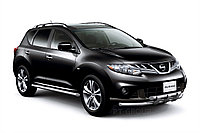 Защита порогов прямая 63мм (НПС) NISSAN Murano 2009-2013