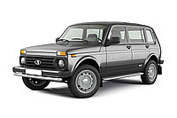 Защита порогов с алюминиевой площадкой 51 мм (НПС) LADA 4x4 2131 с 1995