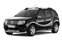 Защита порогов с алюминиевой площадкой 51 мм (НПС) Renault DUSTER с 2012