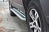 Защита порогов с алюминиевой площадкой 51 мм (ППК) Chevrolet NIVA с 2009, фото 2