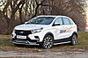 Защита порогов с алюминиевой площадкой 51мм (НПС) LADA XRAY Cross c 2018, фото 5