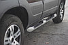 Защита порогов с накладками 63 мм (ППК) Chevrolet NIVA с 2009, фото 3