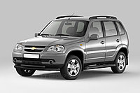 Защита порогов с площадкой 63 мм (ППК) Chevrolet NIVA с 2009 черный