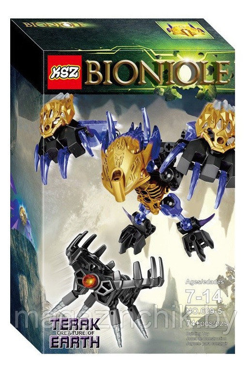 Конструктор Бионикл Тотемное животное земли Терак Bionicle, 609-5 аналог Лего 71304 - фото 3 - id-p106432133