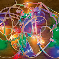 Гирлянда LED Galaxy Bulb String 10м, белый КАУЧУК, 30 ламп*6 LED МУЛЬТИ, влагостойкая IP65