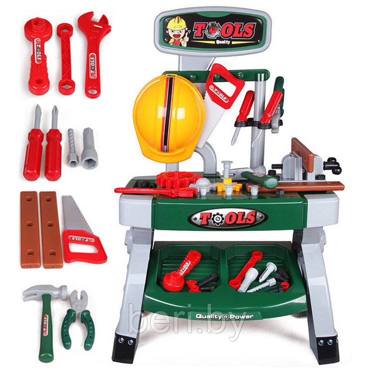008-81 Детский набор инструментов, игровой набор, стеллаж, высота 71 см - фото 2 - id-p106493930