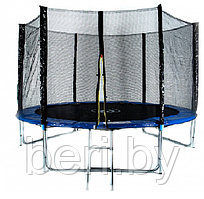 E10-3 Батут Fitness Trampoline 10FT Extreme с защитной сеткой и лестницей, 3 опоры