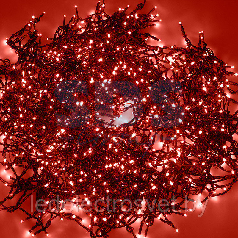 Гирлянда "LED ClipLight" 24V, 5 нитей по 20 метров, цвет диодов Красный, Flashing (Белый) - фото 1 - id-p106503532
