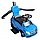 3288B Машинка-каталка детская Chi Lok Bo "Мерседес AMG" синий с родительской ручкой, фото 4