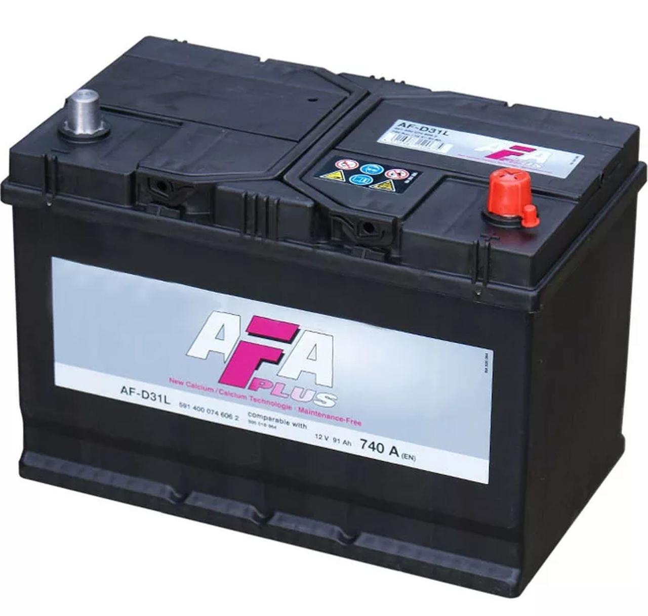 Аккумулятор AFA PLUS 74Ah, 680A, 12V, 278x175x190 мм, R+ Чехия