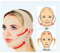 Маска-бандаж для коррекции овала лица и от второго подбородка XXL (53-58см)