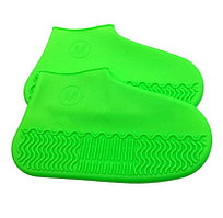 Силиконовые защитные чехлы-бахилы для обуви (СВЕРХПРОЧНЫЕ ) S (30-34р), Салатовый