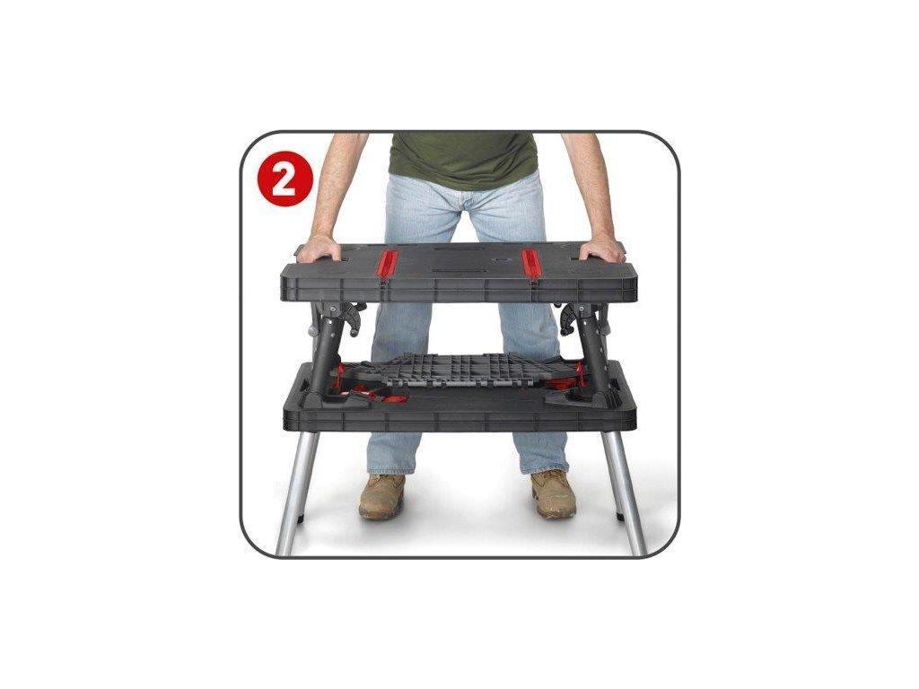 Стол рабочий складной Folding working table, черный - фото 5 - id-p106520189