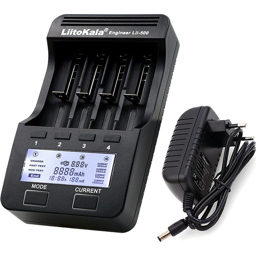 Зарядное устройство LiitoKala Lii-500 для аккумуляторных элементов - фото 1 - id-p106557576
