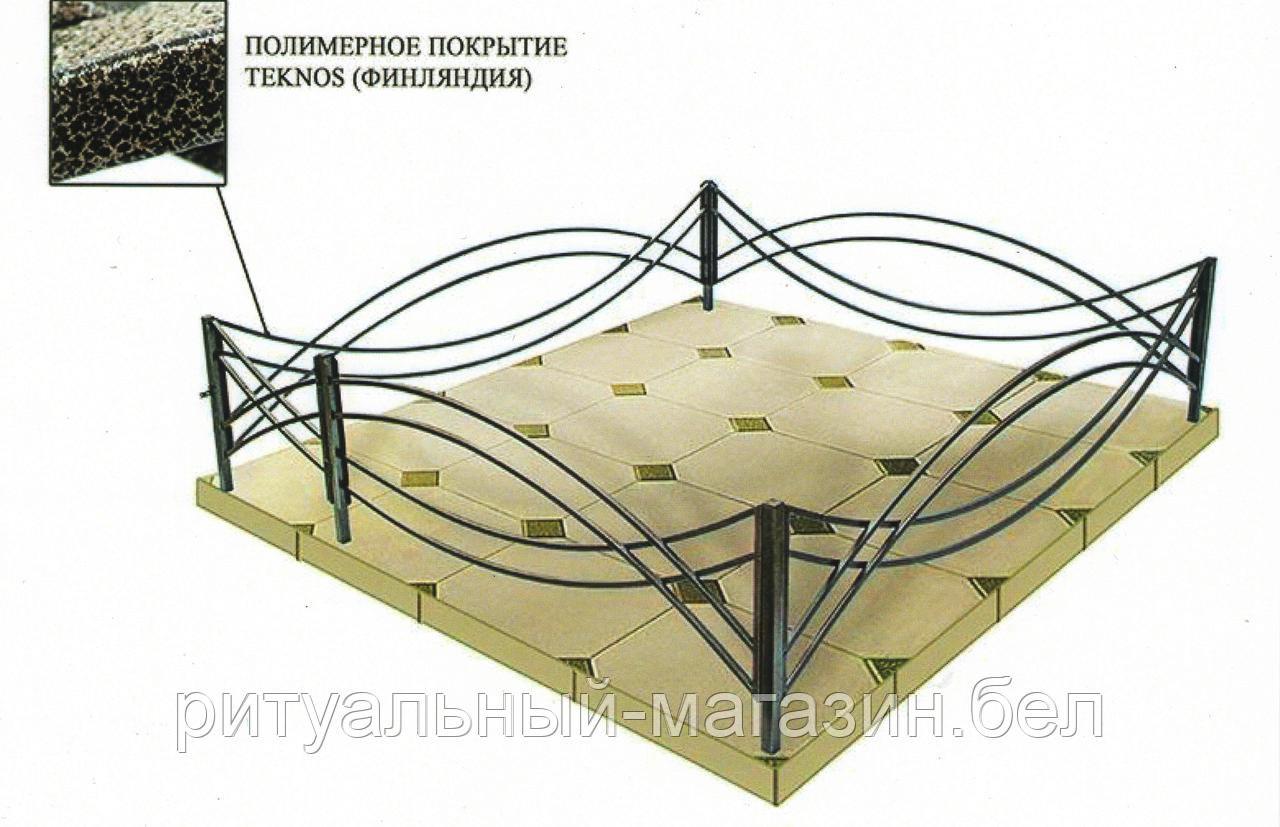 Ограды на кладбище оцинкованные