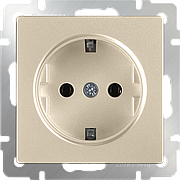 W1171011/ Розетка с заземлением (шампань)