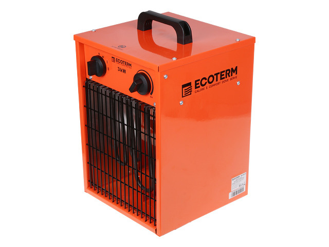 Нагреватель воздуха электр. Ecoterm EHC-03/1E (кубик, 3 кВт, 220 В, термостат) (EHC-03/1E) - фото 2 - id-p106578218