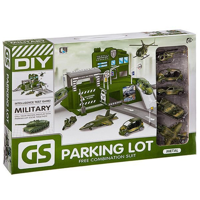 Игровой набор Паркинг с Военной техникой Diy CM559-61