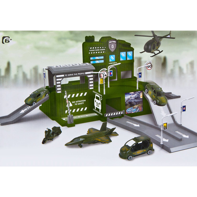 Игровой набор Паркинг с Военной техникой Diy CM559-61 - фото 3 - id-p106613194