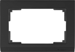 WL04-Frame-01-DBL / Рамка для двойной розетки (черный)
