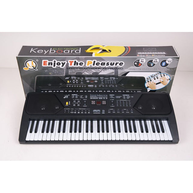 Детский синтезатор MQ600UFB с микрофоном 61 клавиша