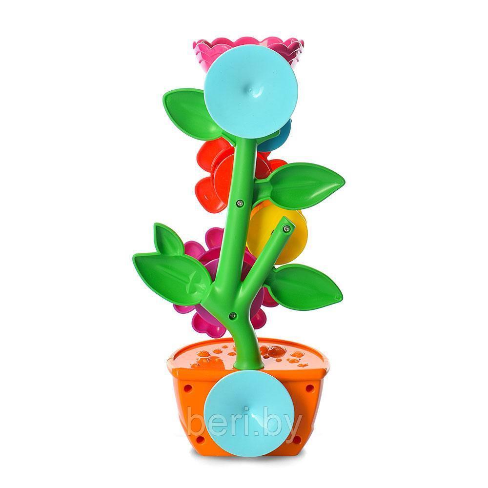 9909 Игровой набор для купания "Цветочный фонтан", игрушка для купания, игрушка-водопад, 22,5х10,31,5 см - фото 3 - id-p106675594