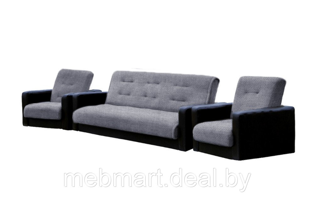 Комплект Лондон Комби (диван, 2 кресла + 2 подушки в подарок) - фото 2 - id-p106675696