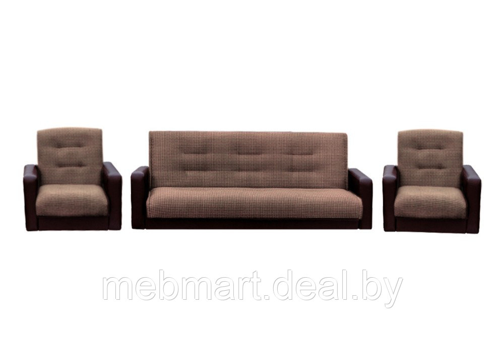 Комплект Лондон Комби (диван, 2 кресла + 2 подушки в подарок) - фото 3 - id-p106675696