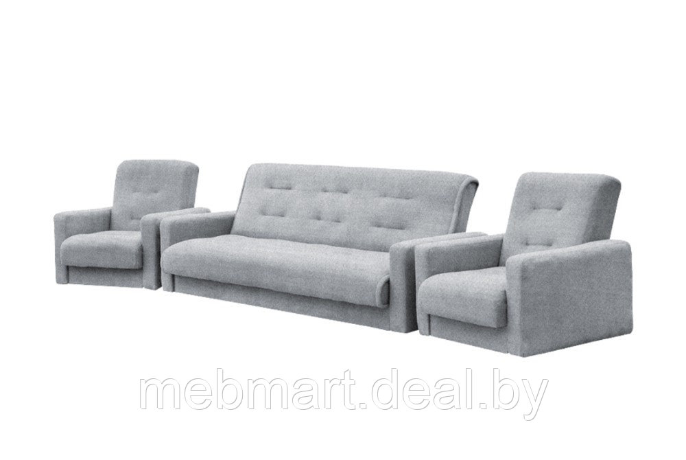 Комплект Лондон - 2 (диван, 2 кресла + 2 подушки в подарок) - фото 2 - id-p106675738