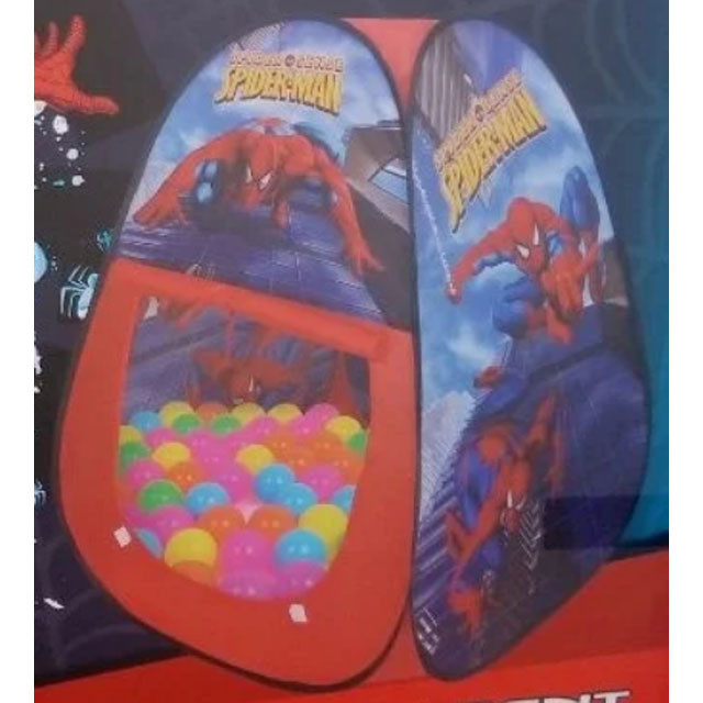 Игровая палатка сухой бассейн Spider-Man 100 шариков 2027A - фото 2 - id-p106684290