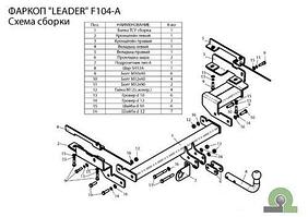 Фаркоп для FORD Fusion (хетчбек) 2002-2012 
