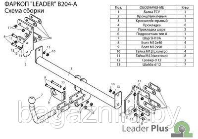 Фаркоп для  BMW X5 / X6 (E70/E71) 2007-2012