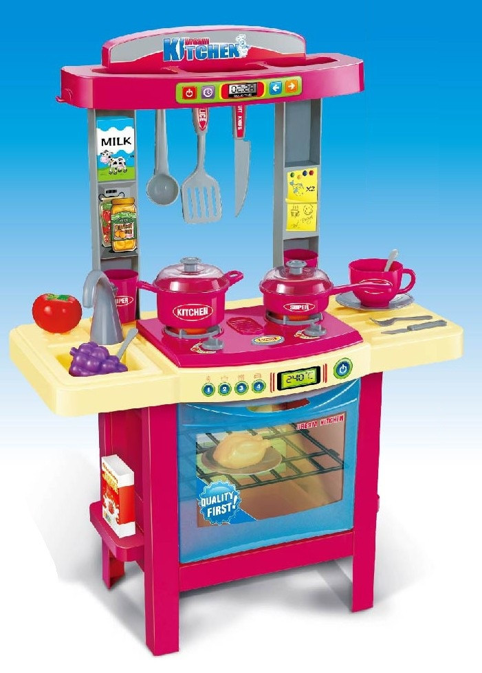 Детская кухня игровая со светом и звуком арт. 8001 (49х29х69) - фото 1 - id-p106692073