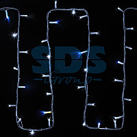 Гирлянда модульная "Дюраплей LED" 20м 200 LED белый каучук , мерцающий "Flashing" (каждый 5-й диод), Белая