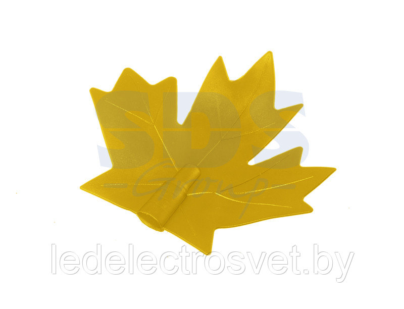Колпачок "кленовый лист" (для гирлянд Original/Professioanl) желтый - фото 1 - id-p106729084