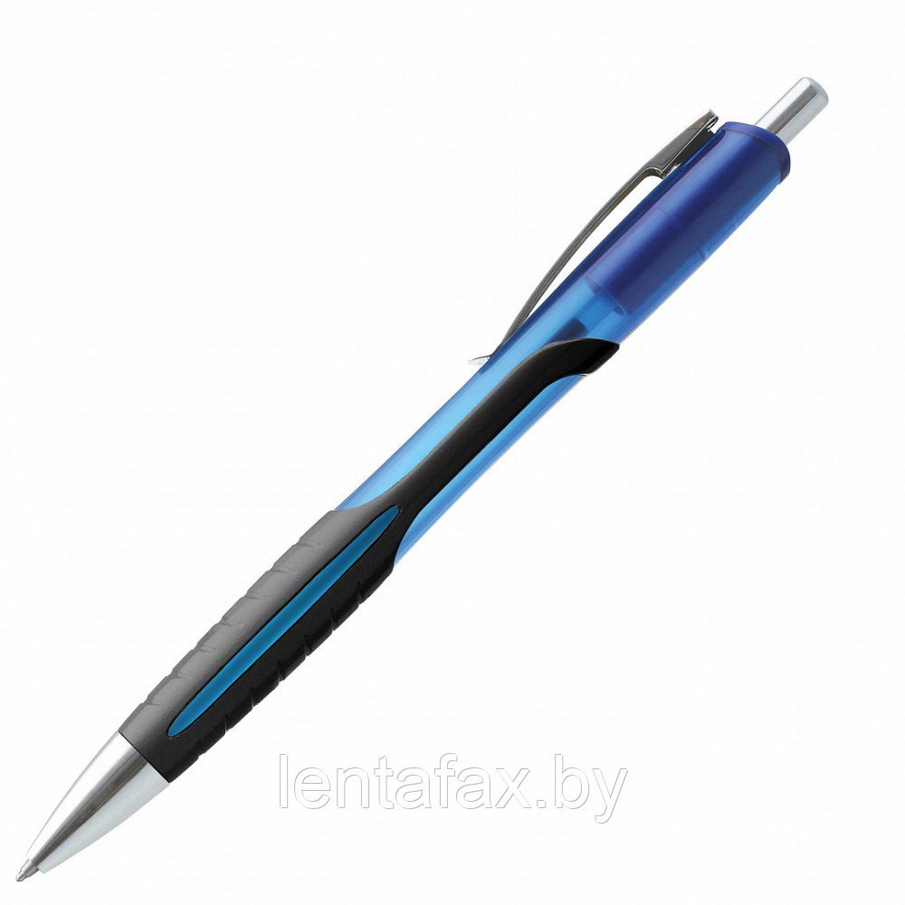 Ручка шариковая автоматическая Luxor "Xonox I" синяя, 0,7 мм, грип. ЦЕНА БЕЗ НДС
