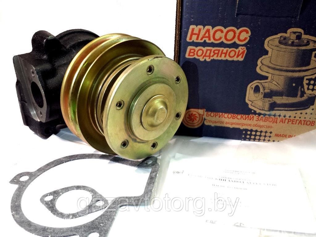 Помпа ГАЗ-3309, Д-245.7Е3, 2-х ручьевой с муфтой 24V с доп. КГ 1/2" под ...