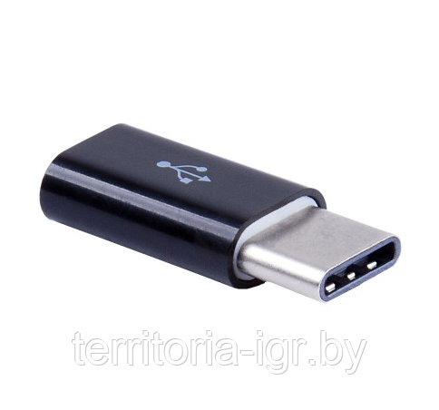 Адаптер Type-C - micro USB BMC-601 черный Blast - фото 3 - id-p106738102