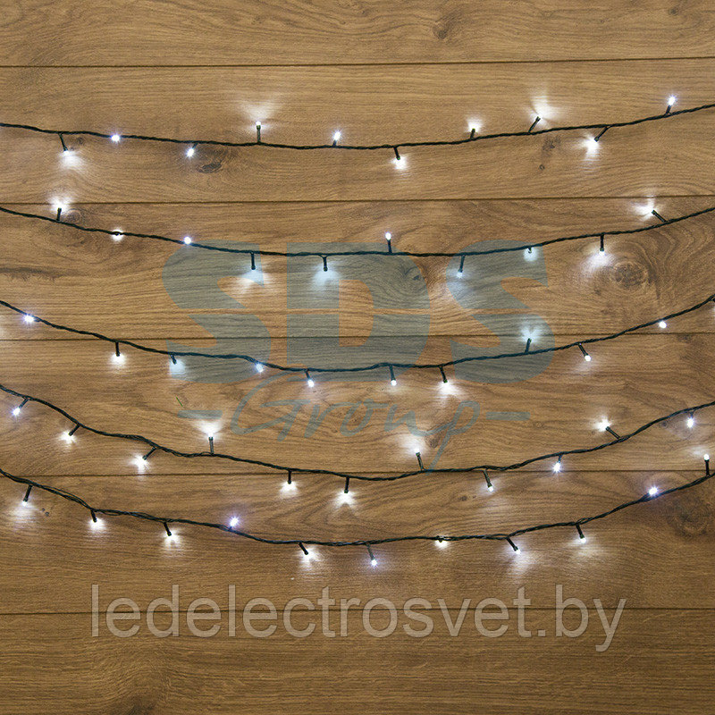 Гирлянда "Твинкл Лайт" 6 м, темно-зеленый ПВХ, 40 LED, цвет белый