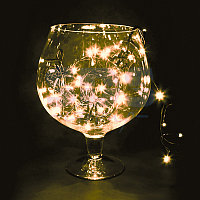 Гирлянда "Твинкл Лайт" 20 м, черный КАУЧУК, 240 диодов, цвет ТЕПЛЫЙ БЕЛЫЙ