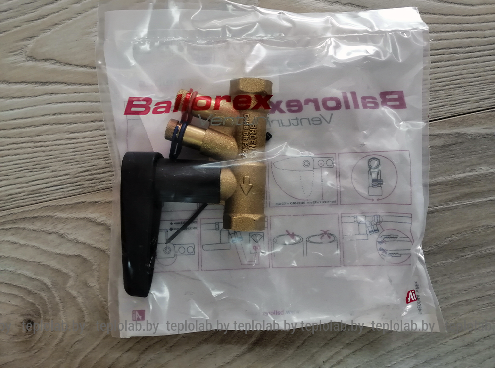 Балансировочный клапан Meibes Ballorex Venturi без дренажа DN15 Kvs 1,62 м3/ч - фото 8 - id-p75377162