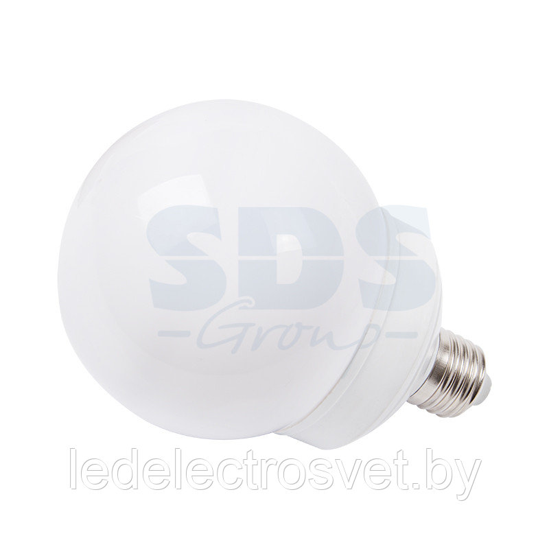 Лампа шар e27 12 LED Ø100мм белая - фото 1 - id-p106744448