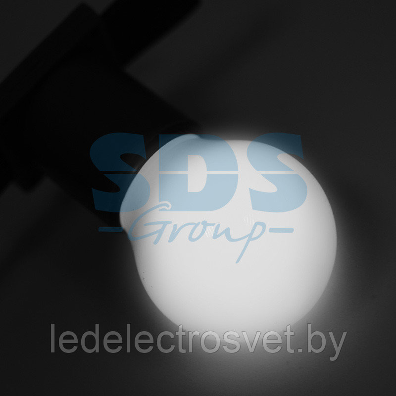 Лампа шар e27 5 LED  Ø45мм - белая
