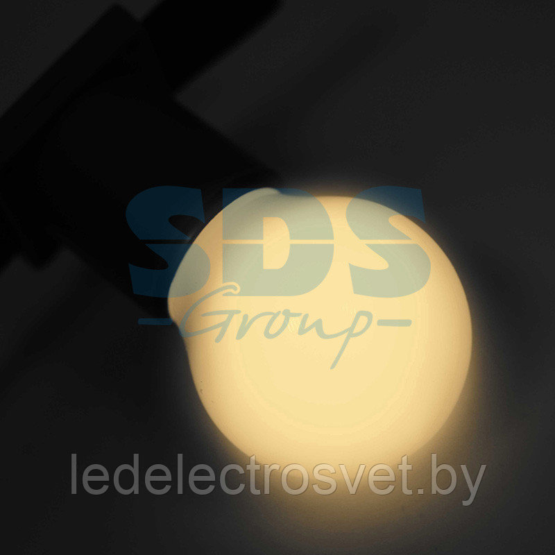 Лампа шар e27 5 LED Ø45мм - ТЕПЛЫЙ БЕЛЫЙ - фото 1 - id-p106744458