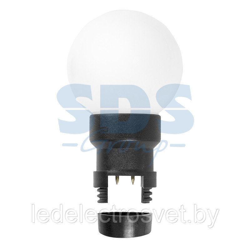 Лампа шар 6 LED для белт-лайта цвет: Белый Ø45мм матовая колба - фото 1 - id-p106744459